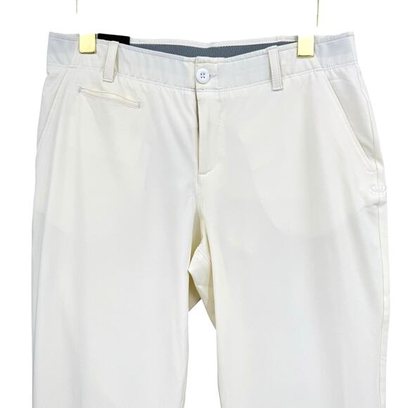 Under Armour NWT Women's Cream White Fitted Moisture Wicking Golf Pants 1272344 - Picture 5 of 11